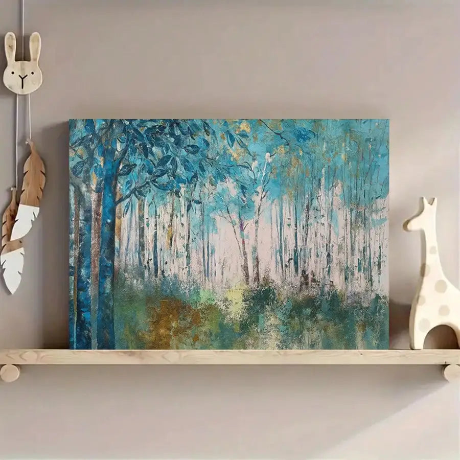 1pc Framed Forest Landscape Wall Arts Posters, Ideal For Living Room Natural Decor For Bedroom/Home, Home Decoration Materials