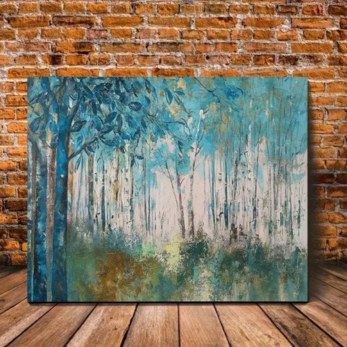 1pc Framed Forest Landscape Wall Arts Posters, Ideal For Living Room Natural Decor For Bedroom/Home, Home Decoration Materials