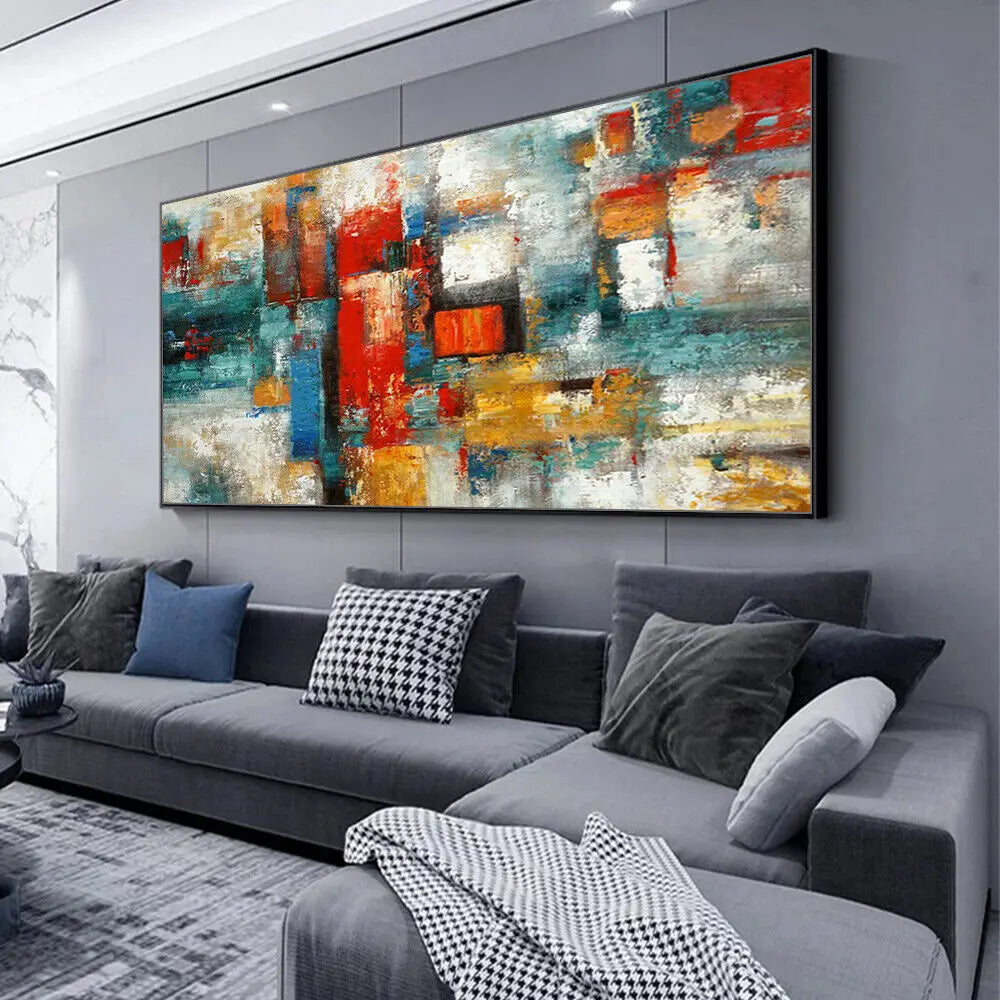 Handpainted Abstract Oil Painting On Canvas Wall Art For Room Home Decor Oil Texture Canvas Art Mural For Living Room Decoration