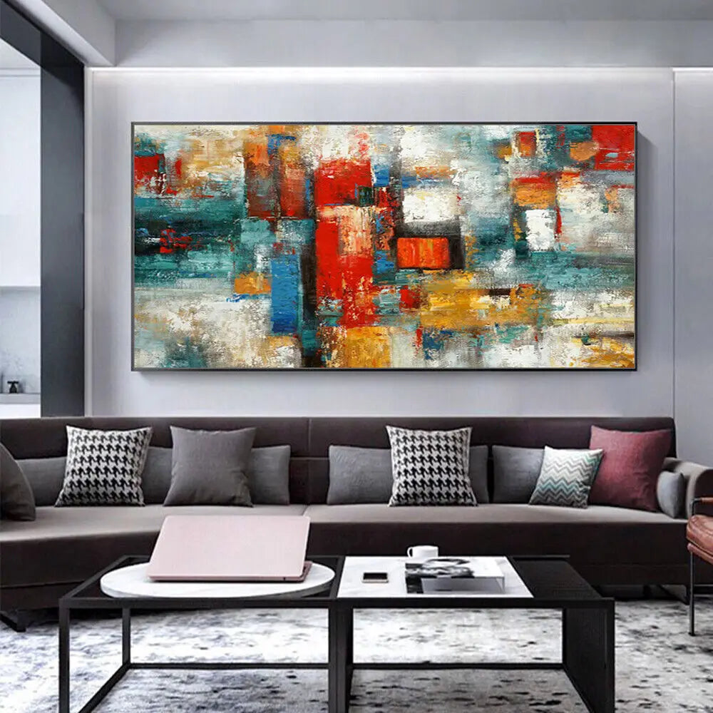 Handpainted Abstract Oil Painting On Canvas Wall Art For Room Home Decor Oil Texture Canvas Art Mural For Living Room Decoration